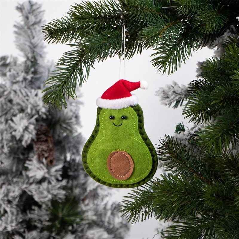 Creative Avocado Felt Christmas Tree Pendant