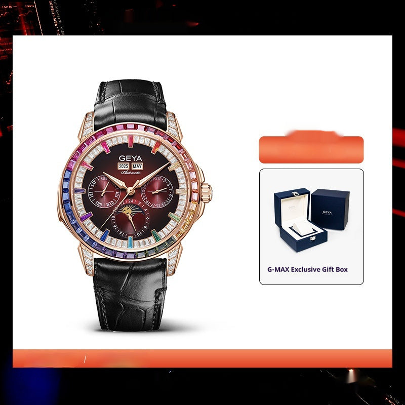 Rainbow Circle Multifunctional Mechanical Watch Fully Automatic Waterproof Men's