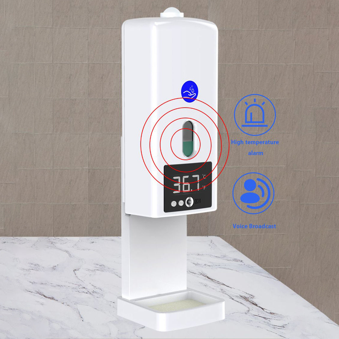 Disinfection Double Temperature Measuring Soap Dispenser