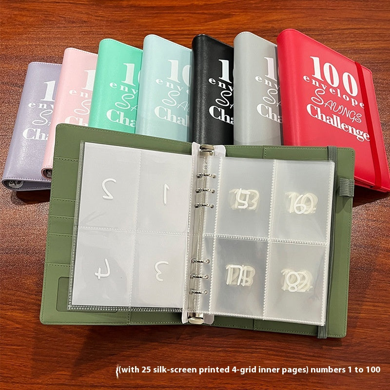 100 Days Challenge Hand Account Deposit And Savings Notebook