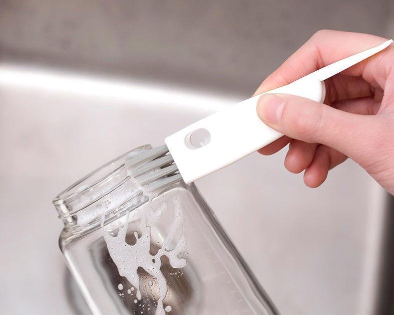 Kitchen Three-in-one Cleaning Brush Water Cup Lid Cup