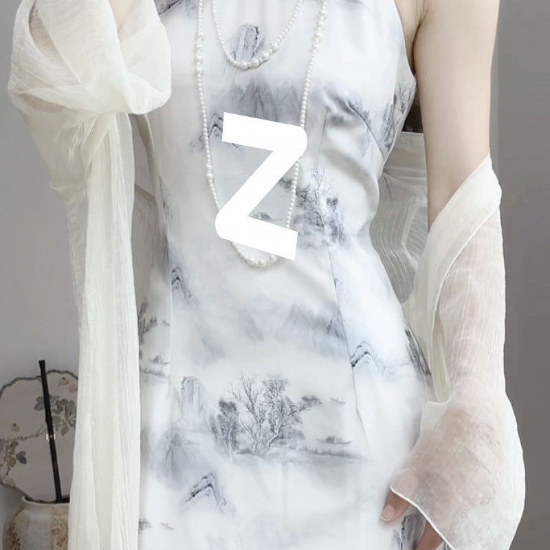 Stunning New Chinese Style Halter Neck Dress