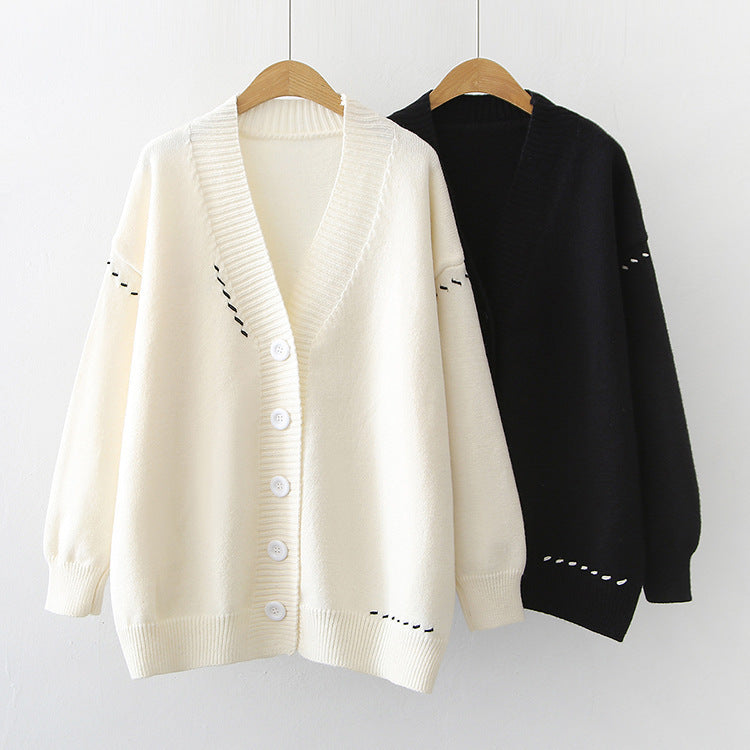 Women's Knitted Cardigan Top Coat