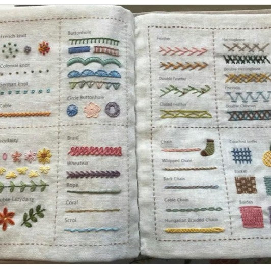 Linen Book DIY Embroidery