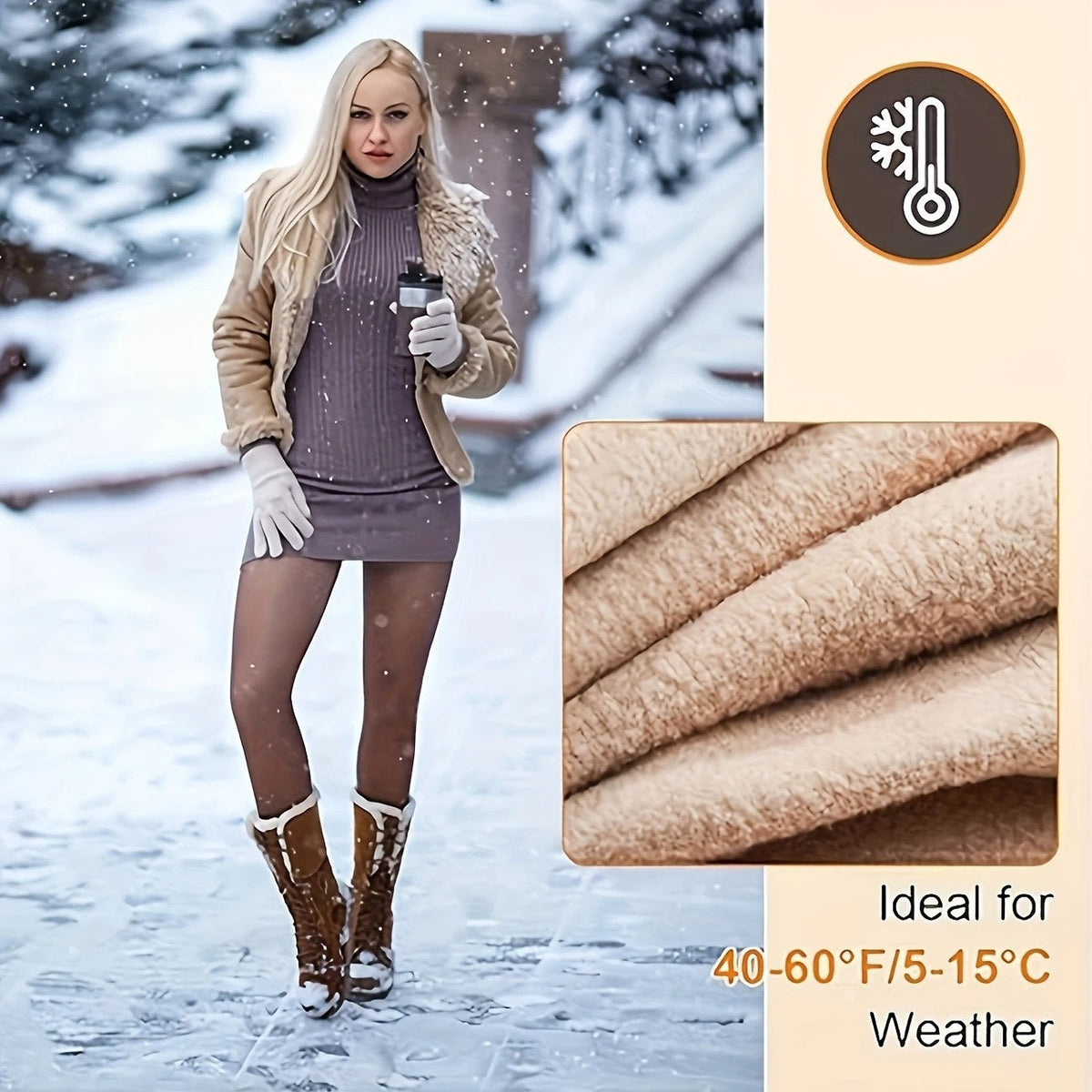 Anti-snagging Keep Warm Outerwear Leggings