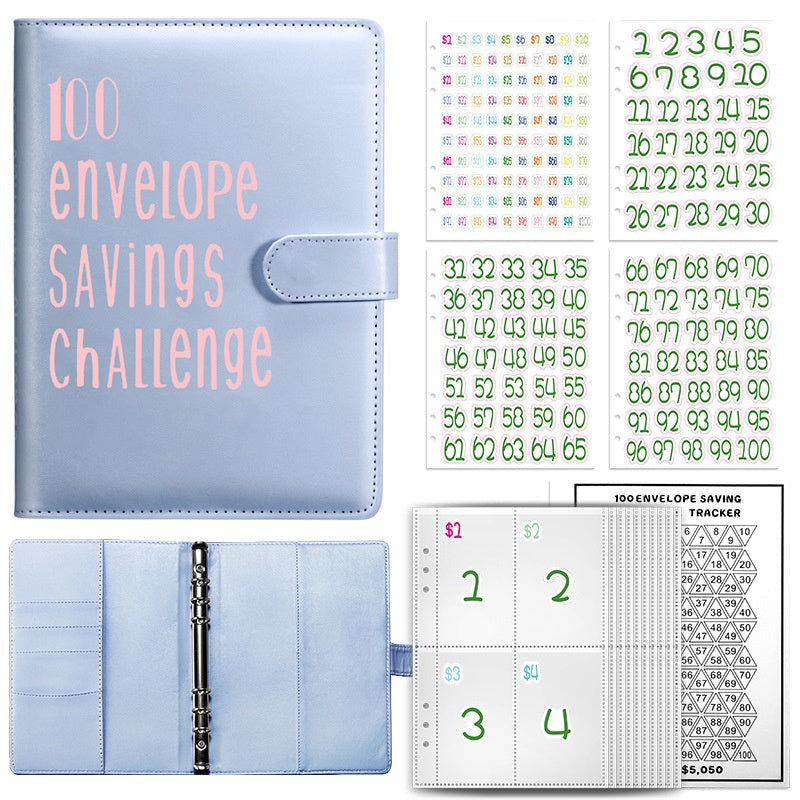 Couple Challenge Save Money Deposit And Savings Journal Book Loose-leaf Binder