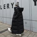Women's Loose-fitting Padded Long Below-the-knee Cotton Coat