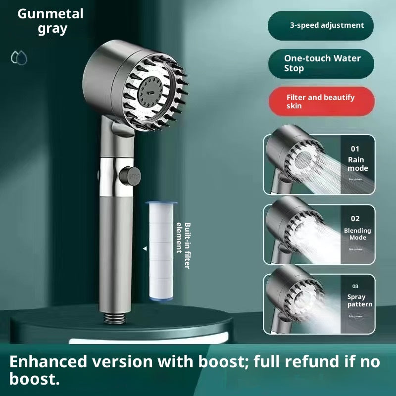 Supercharged Shower Head Shower Set Household Handheld Shower Head Bathroom Bracket
