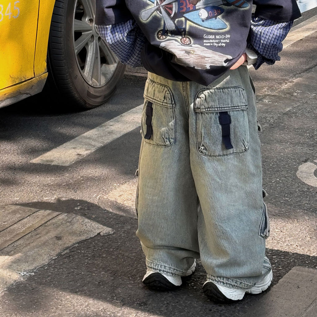 Spring New All-matching Work Clothes Children's Trousers