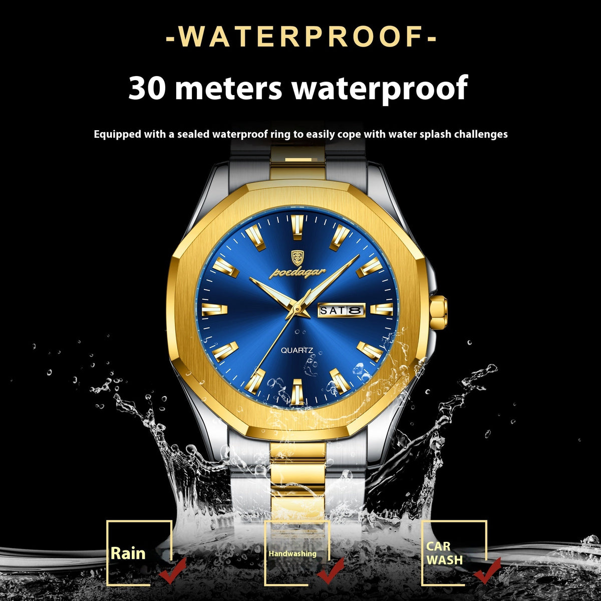 Men's Steel Strap Quartz Watch