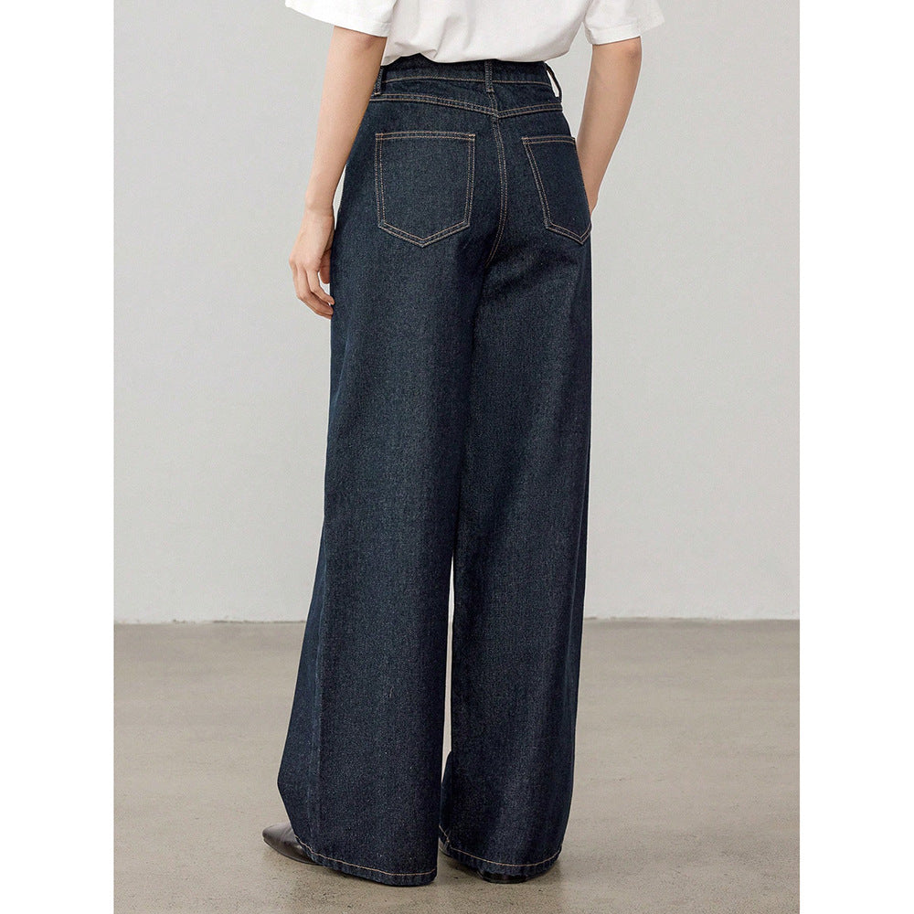 Women's Vintage High Waist Straight Leg Jeans