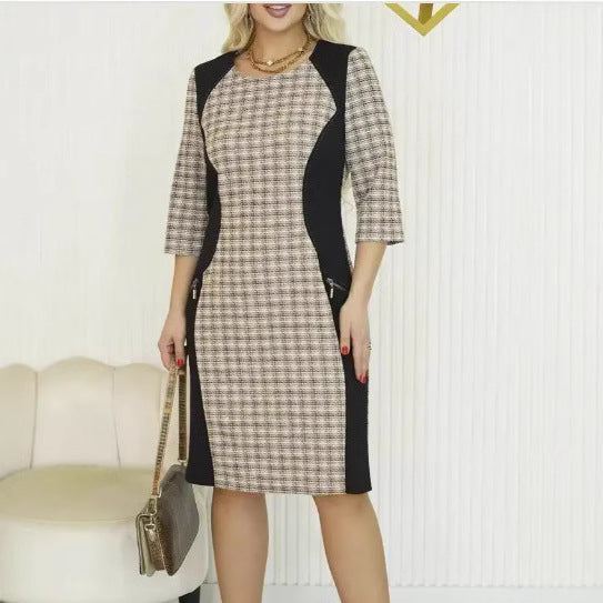 Printed Women's Princess Sleeve Casual Style Dress