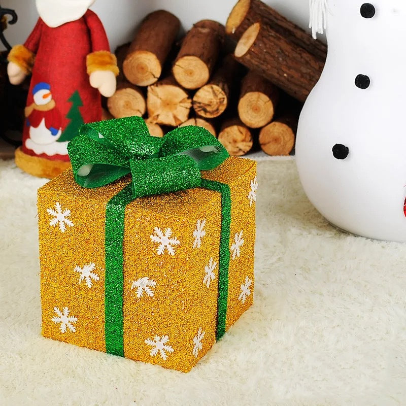 Christmas Day Bar And Shopping Mall Window Display Snowflake Gift Wrapping Box