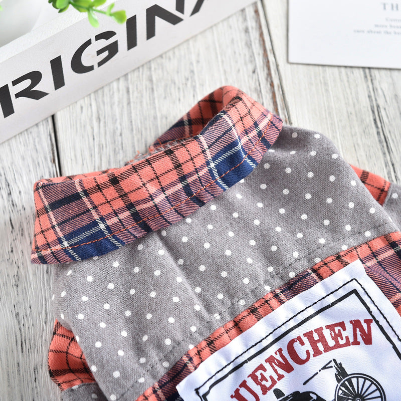 Pet Dog Clothes Spring And Summer Shirt Small Dog Print