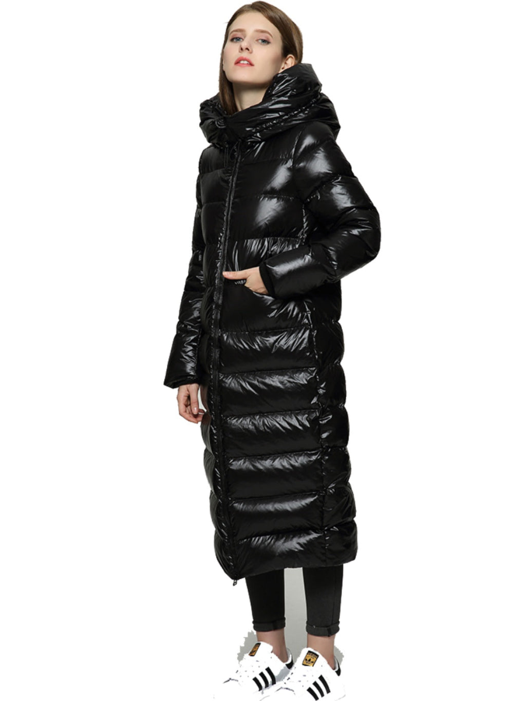 Cocoon-style White Duck Down Insulated Coat
