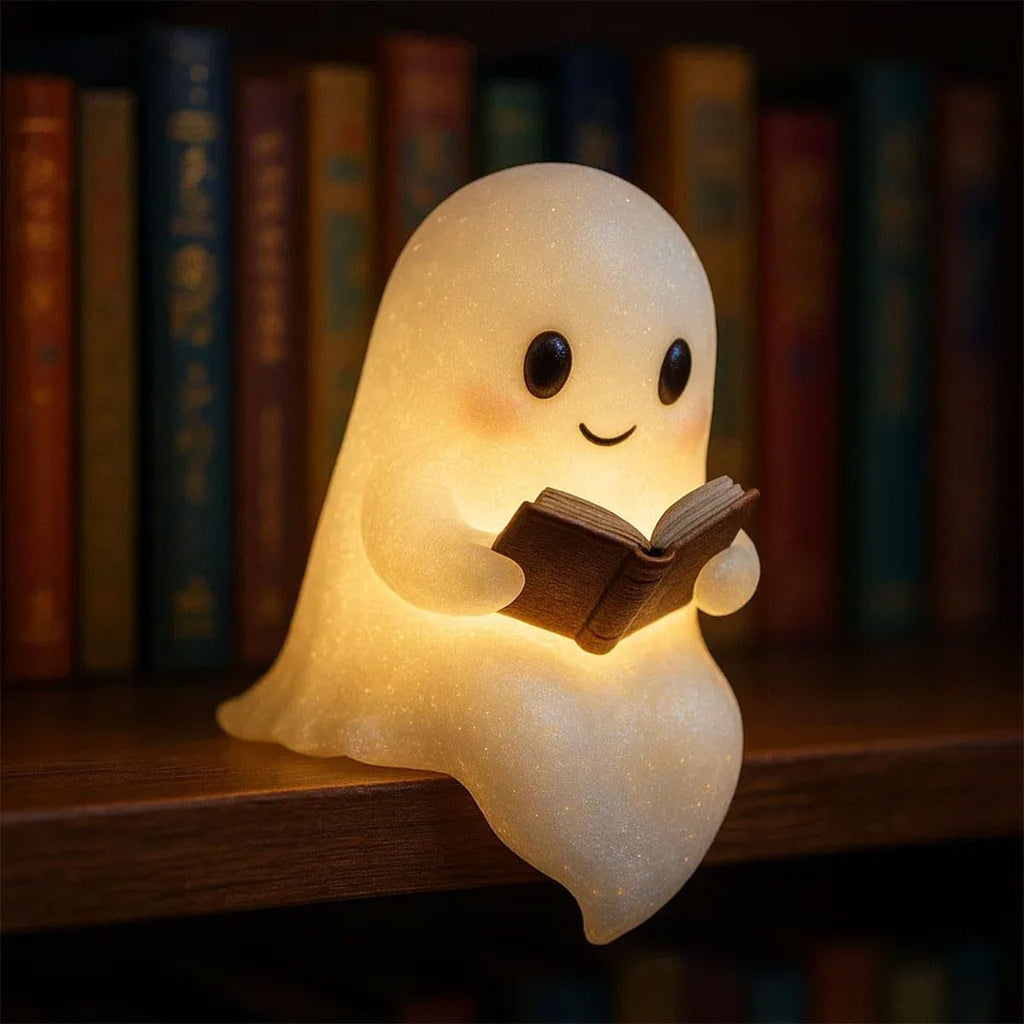 Cute LED Ghost Night Light Children's Nightlight Gift Bedside Sleep Lamp Halloween Decorations Lovely Ghost Lamp Warm Light
