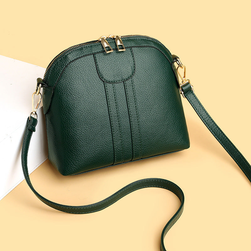 Fashion Shell Soft Leather Crossbody Small Bag