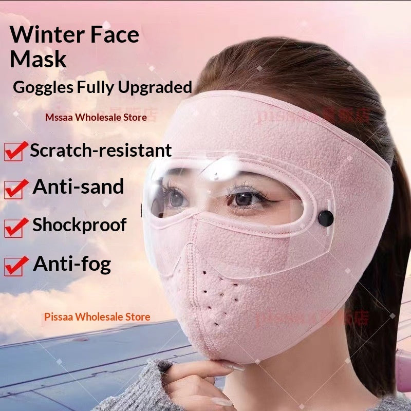 Women's Thickened Dust-Proof Neck-and-Ear-Protecting Winter Cycling Mask