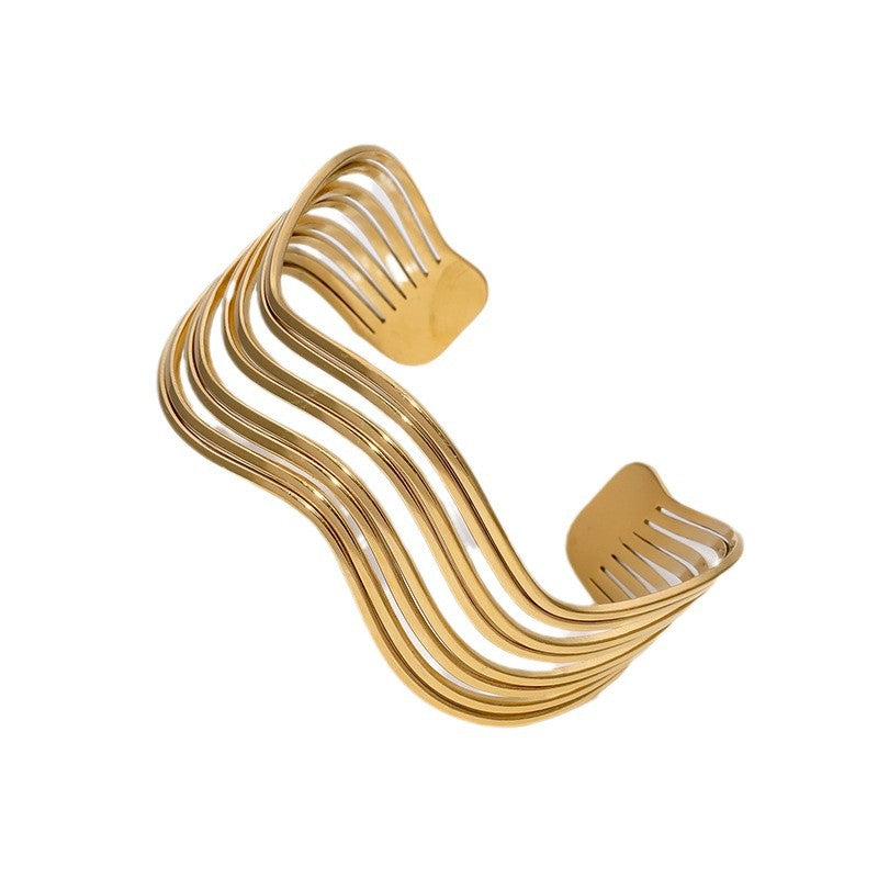 European And American Geometric Line Simple Cold Style Bracelet