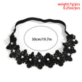 Black Lace Leg Flower Body Chain Women