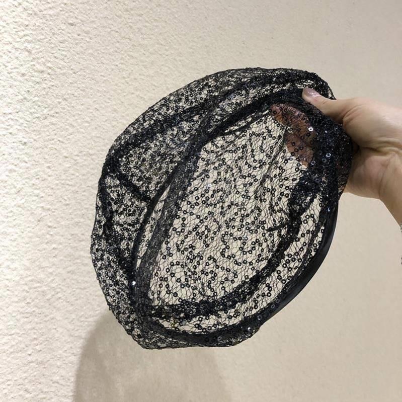 Mesh Hat Cover Gray Hair Lace Pile Heap Cap Thin Spring Women's Big Head Circumference