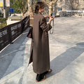 Women's High-quality Knee-length Long Suit Trench Coat
