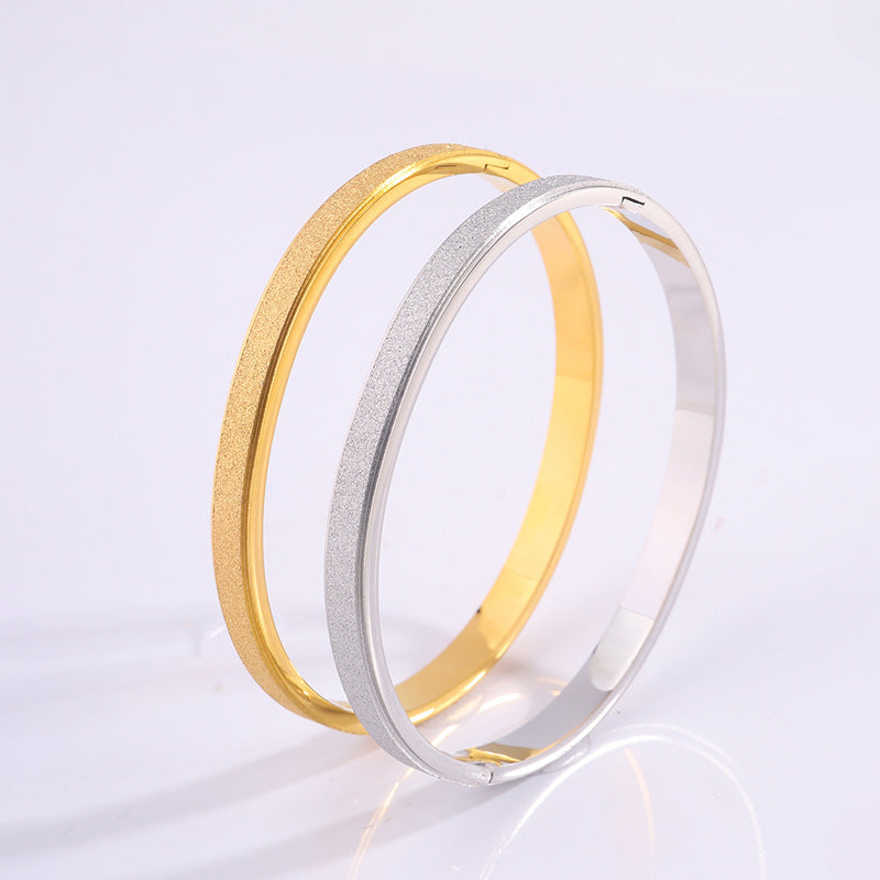 Titanium Steel Bracelet Starry Frosted Jewelry