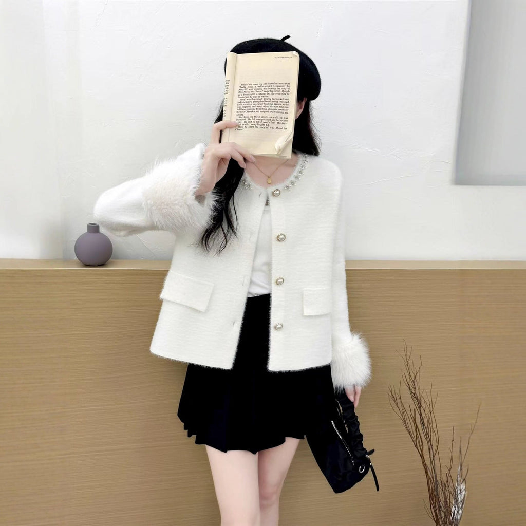 Chanel-style Knitted Cardigan Autumn New Arrival Women's Sweater Jacket