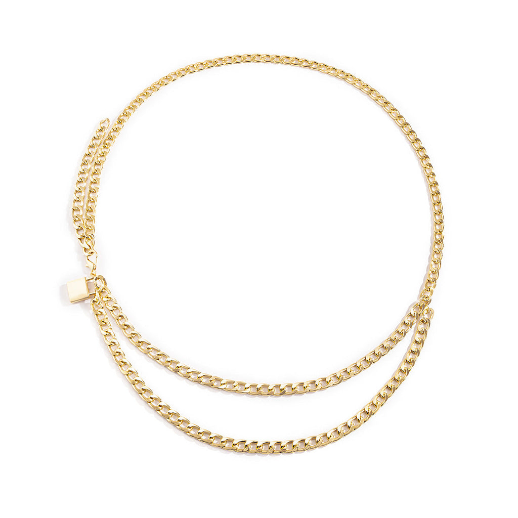 Cold Wind Geometric Chain U-shaped Body Chain