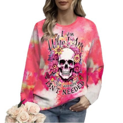 Women's Long-sleeve T-shirt With 3D Print