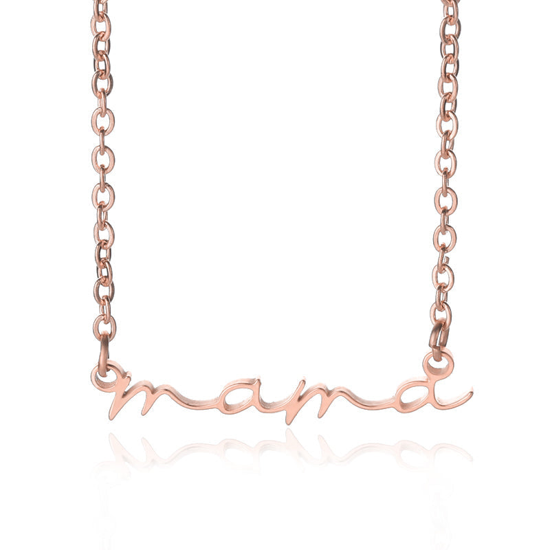 Stainless Steel Fashion European And American Style Necklace Jewelry Mother's Day Gift