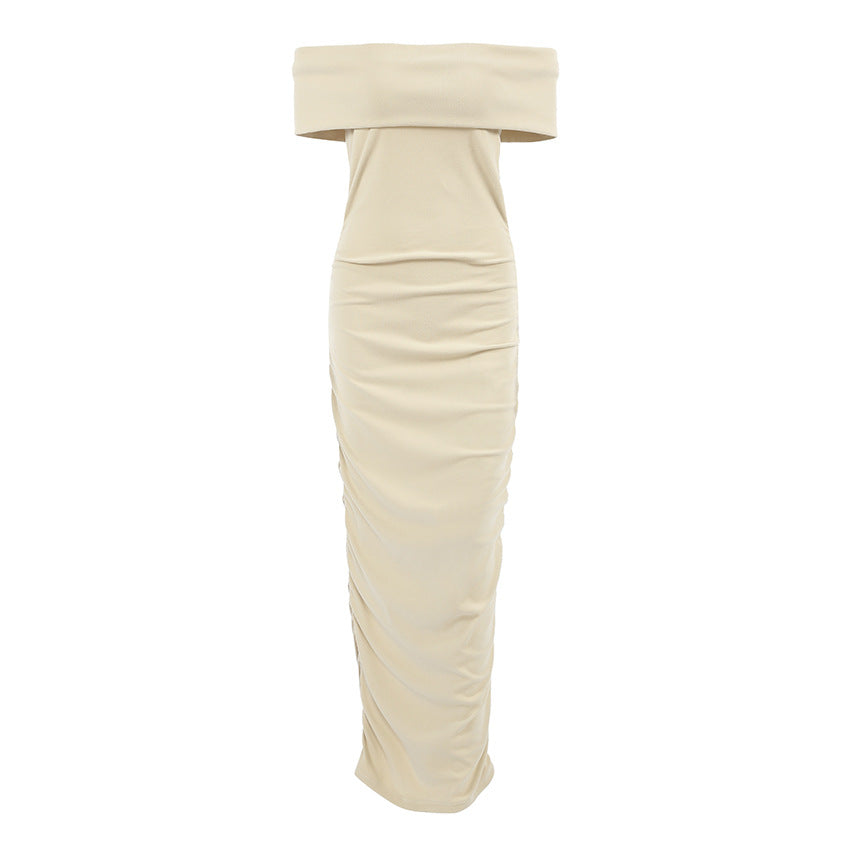 Warm Thermal Fleece Base-layer Tight-fitting Hip-hugging Long Skirt
