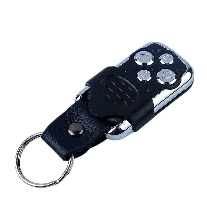 Metal Copy Leather Ring Remote Control Garage Door Wireless Remote Control