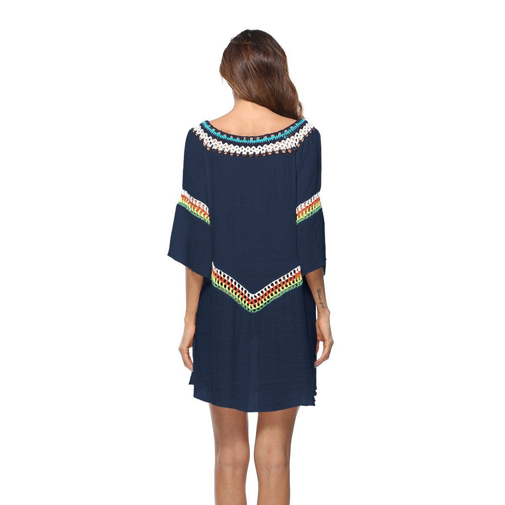 Crocheted Ethnic Style Sun Protection Clothing
