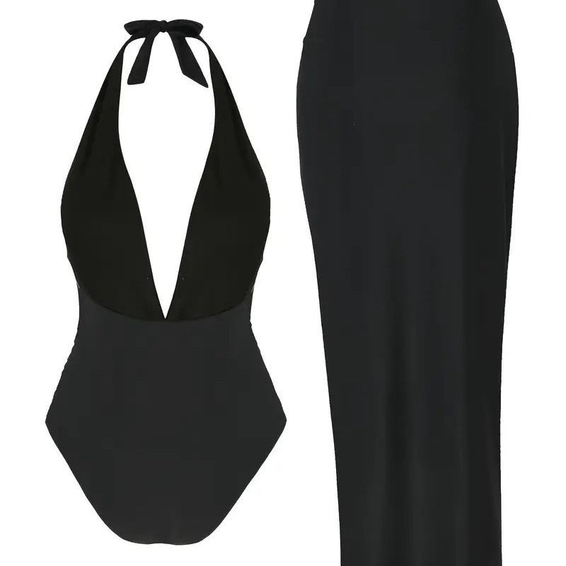 Women's Halter Backless Long Dress Summer