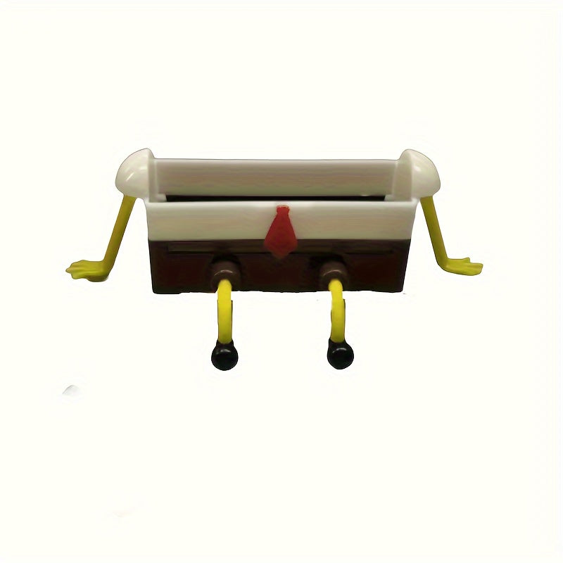 Cartoon Sponge Drain Rack – Plastic Hanging Organiser for Kitchen & Bathroom