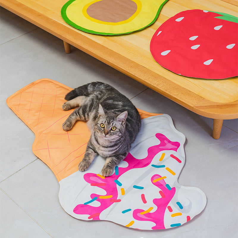 Ice Cream Avocado Strawberry Pet Pad Cooling Ice Pad