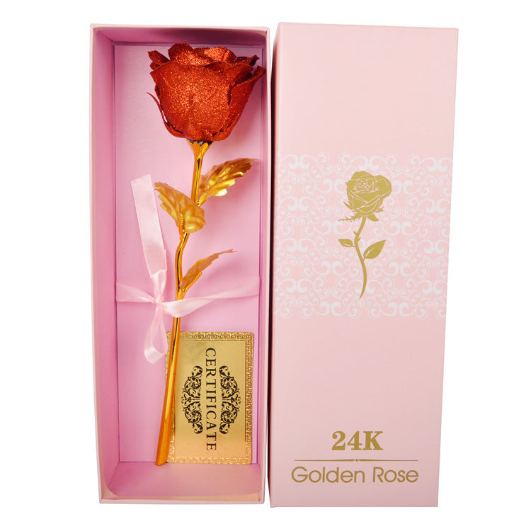 Gold Foil Rose Creative Valentine's Day Gift