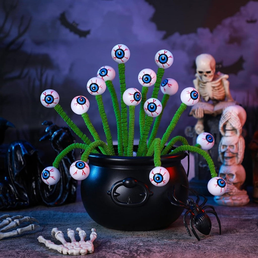 Halloween Three-dimensional Eye Beads Twig Cutting Bouquet Creative Funny Decoration