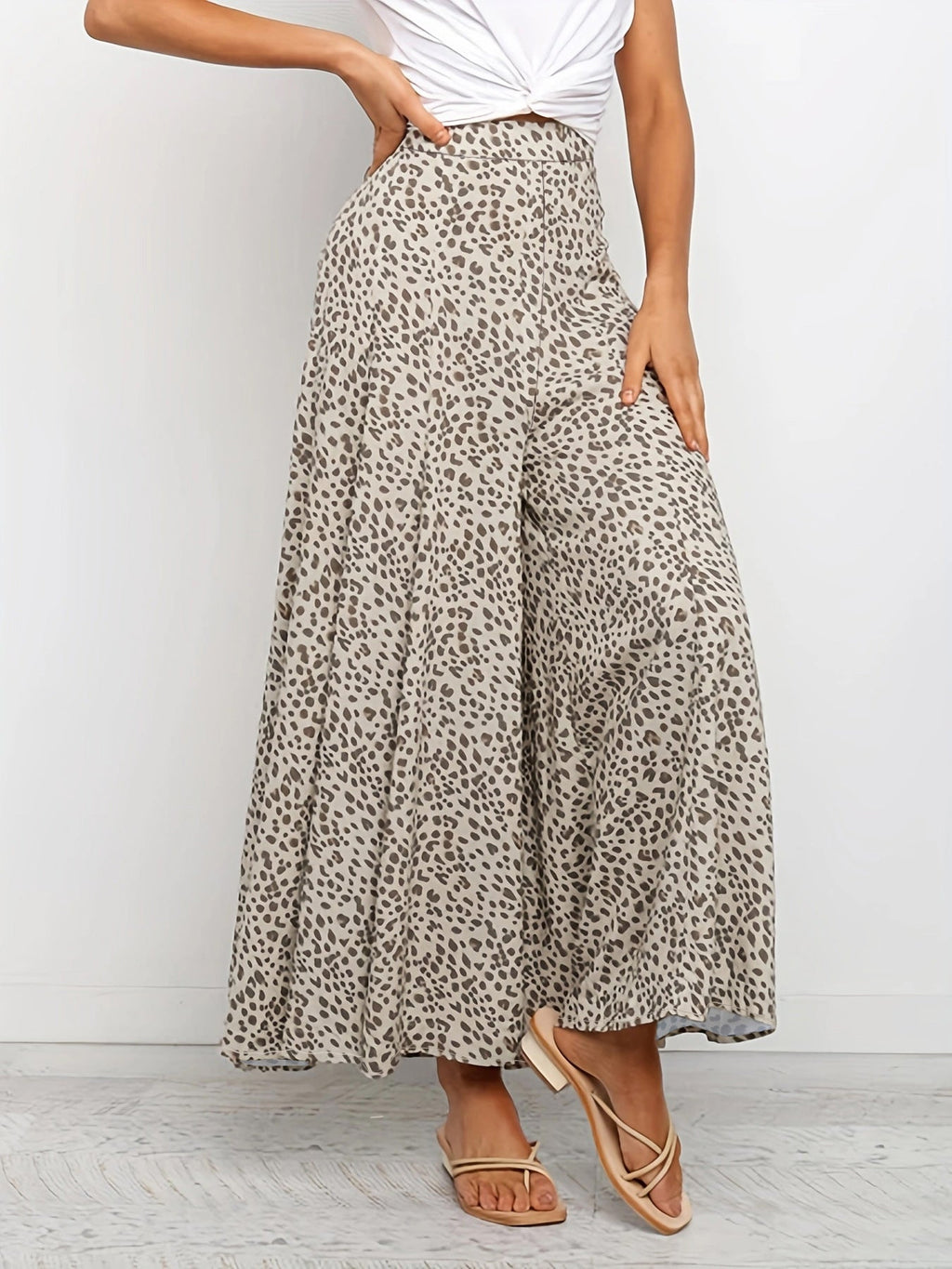 Women's Trousers Plus Size Loose Casual Solid Color