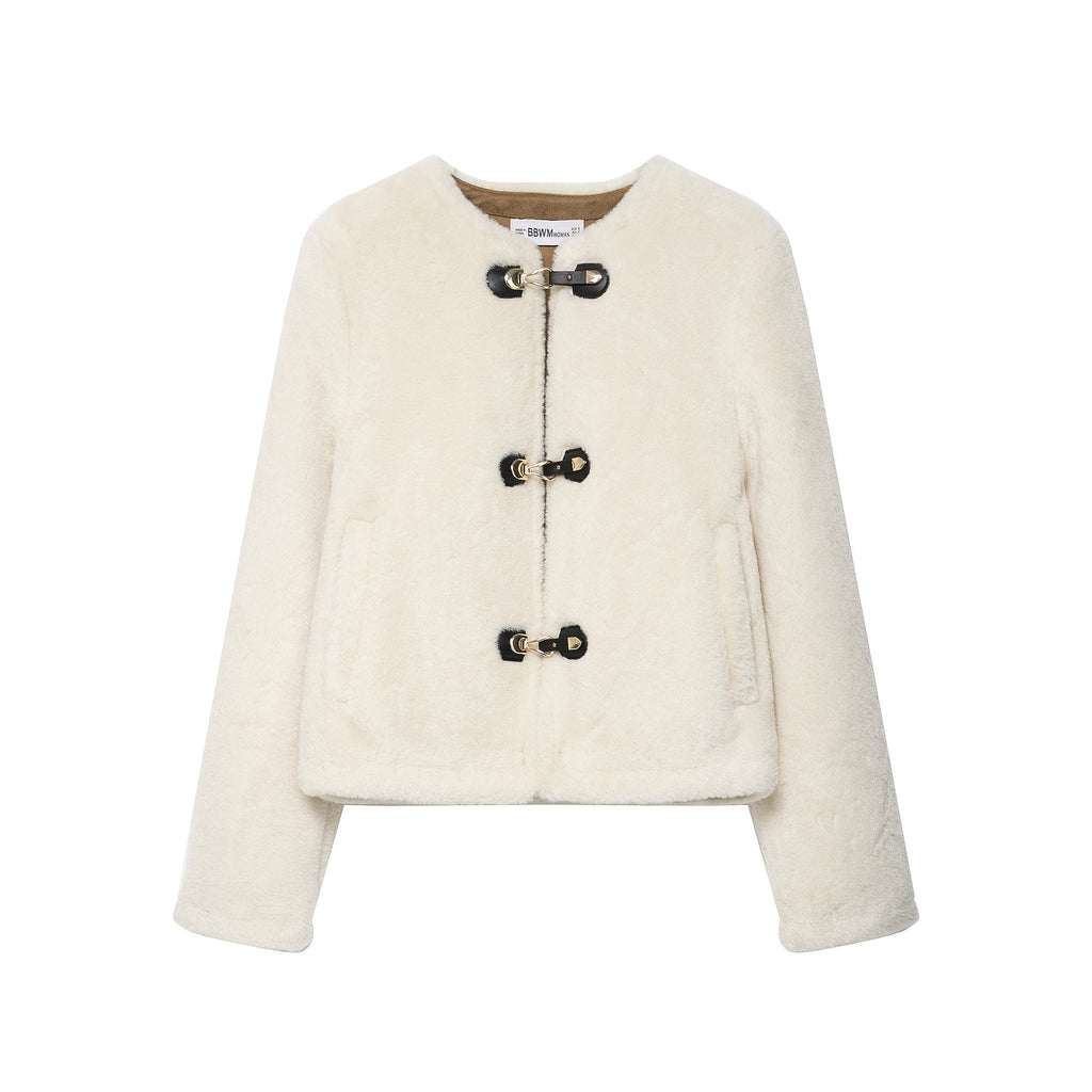 Women's Fashionable Casual Double-Sided Jacket With Rope Knot Buttons