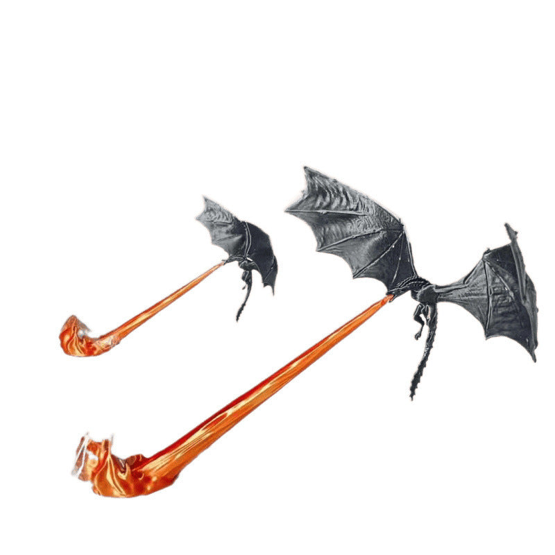 Fire Breathing Dragon Bookshelf Nook Light 3D Printed Flying Dragon Shelf Decor Lover Gift For Halloween Indoor Table Display Decoration Ornaments