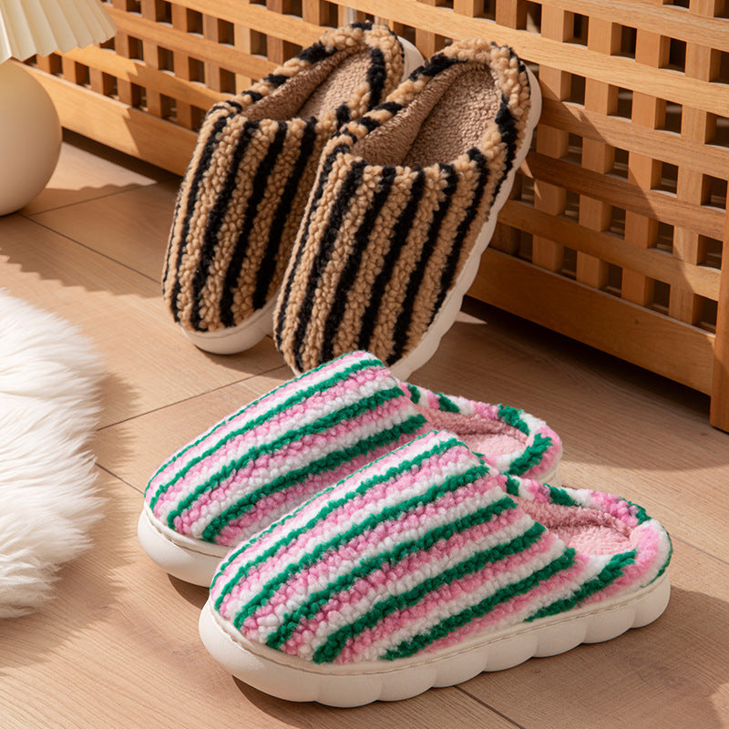 Cotton Slippers Non-slip Warm Platform Cotton Shoes