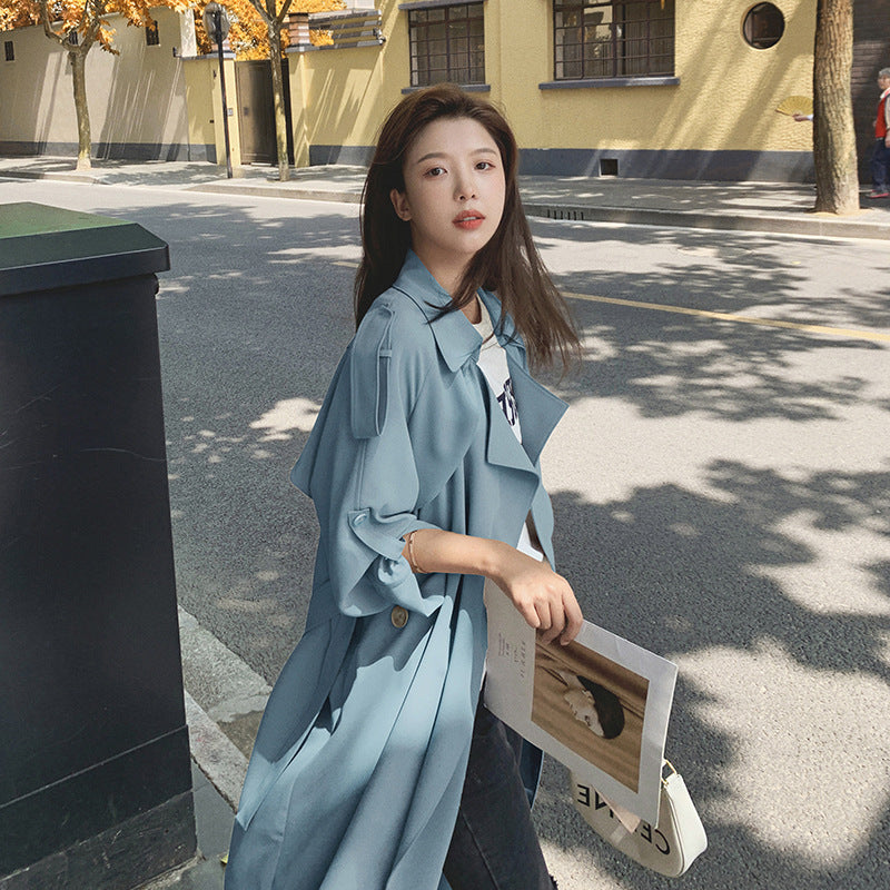 Women's Loose Mid-length Trench Coat