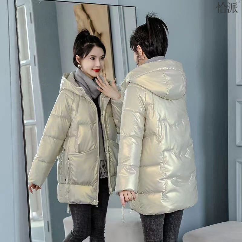 Winter Loose Thick Hooded Down Cotton