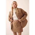 Fashion Flower Silk Line Cotton Jacket Temperament Wild Coat