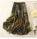 Women's Retro Printed Double-Layer Skirt