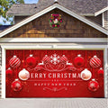 Christmas Background Hanging Cloth Garage Door Patch Holiday Party