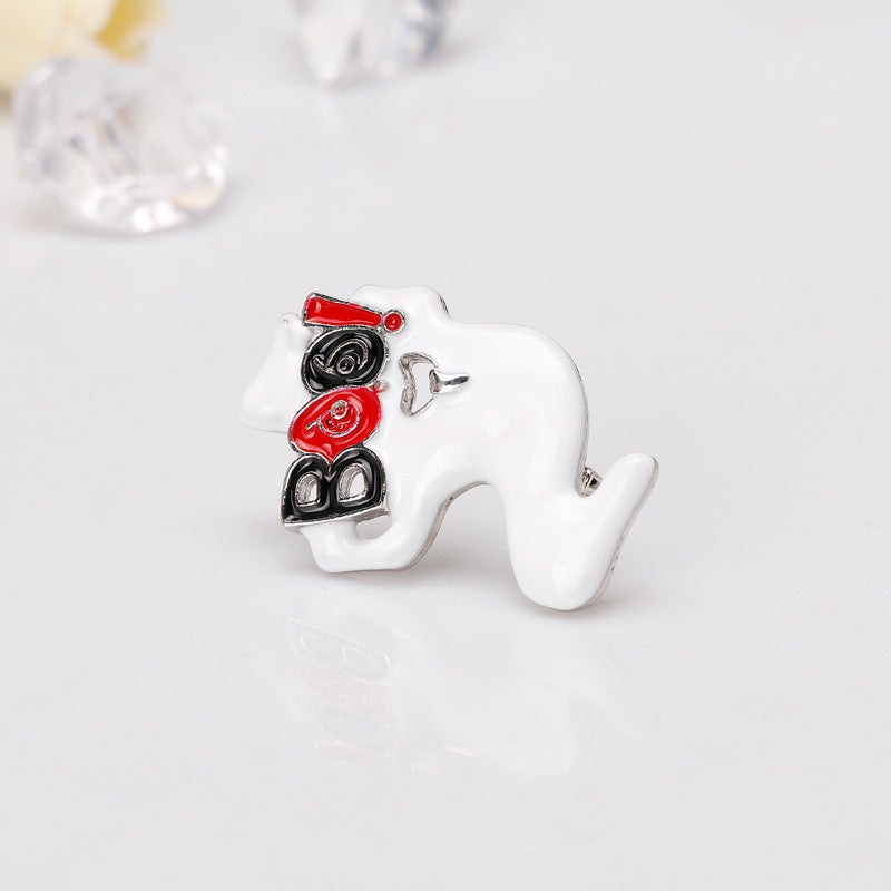 Wild And Funny Personality Exaggerated Ghost Brooch