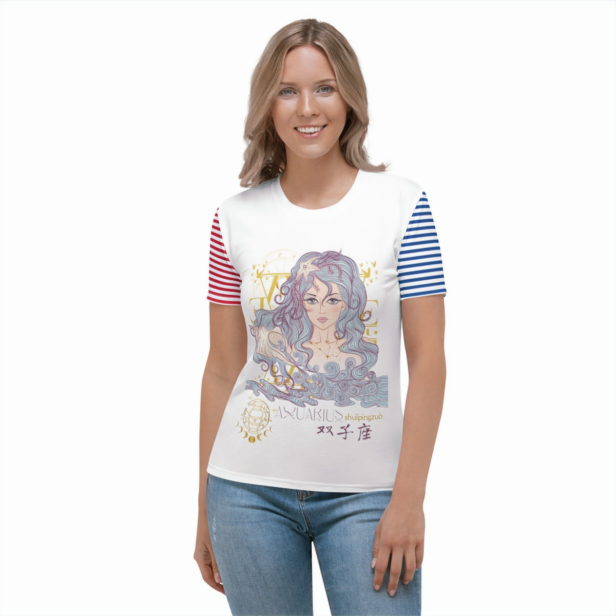 Aquarius ♒ Women's T-shirt Women's T-shirt T-shirt Horoscope